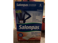 Salonpas Pain Relieving Gel - Patch Hot, 6 Count, Pack Of 2 - Image 3