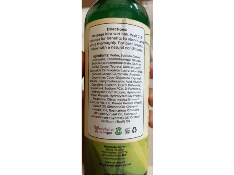 Maple Holistics Degrease Cleansing Shampoo, 16 fl oz/473 mL