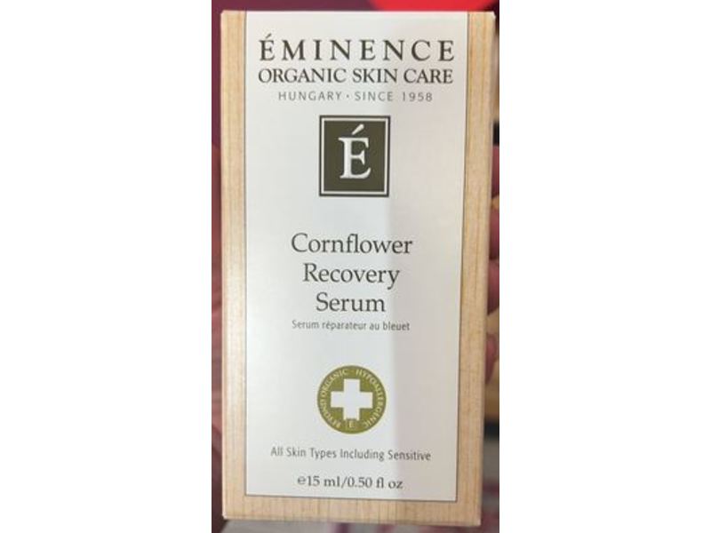 Eminence Organic Skin Care Cornflower Recovery Serum, 0.5 0 fl oz/15 mL