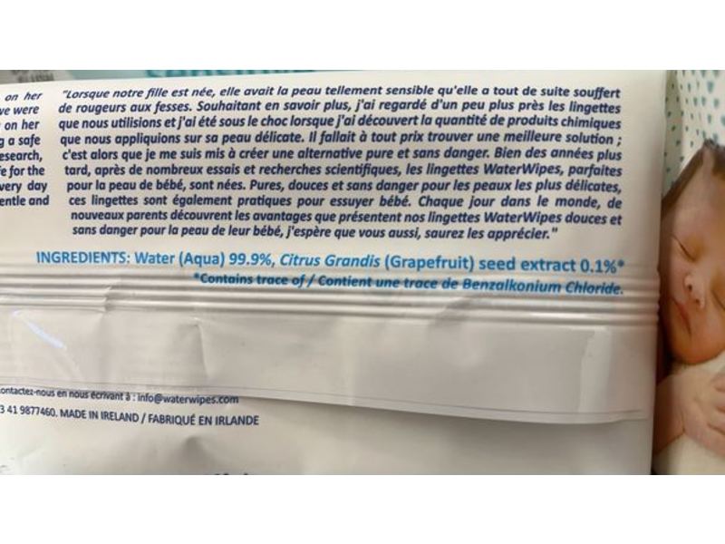 Water Wipes The Worlds Purest Baby Wipes, 60 Count