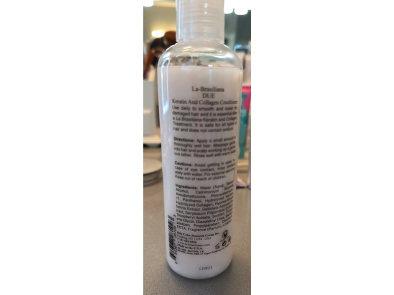 La-Brasiliana Due Keratin & Collagen Conditioner, 8.45 fl oz/250 mL