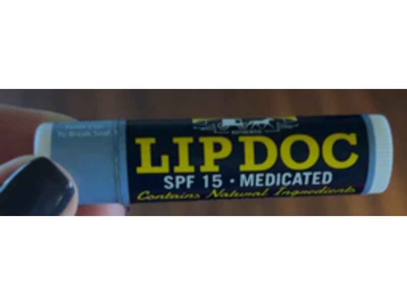 Amish Origins Lip Doc, Medicated, SPF 15, 0.15 oz/4.25 g, Pack Of 2