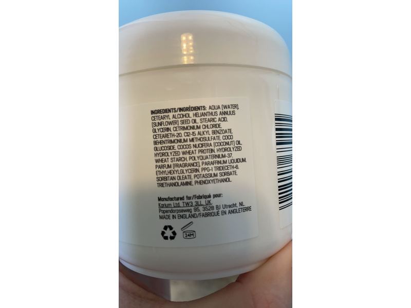 Inecto Naturals Moisturising Hair Mask, Coconut, 10.1 fl oz/300 mL