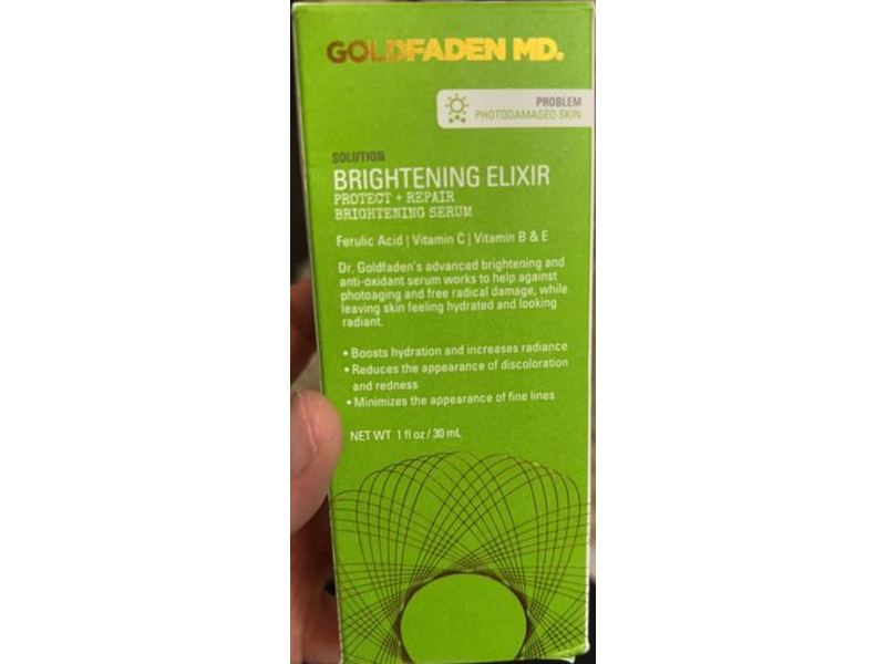 Goldfaden Md Brightening Elixir Serum, Protect + Repair, 1 fl oz/30 mL