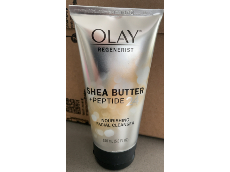 Olay Regenerist Shea Butter + Peptide 24 Nourishing Facial Wash, 5.0 fl oz/150 mL