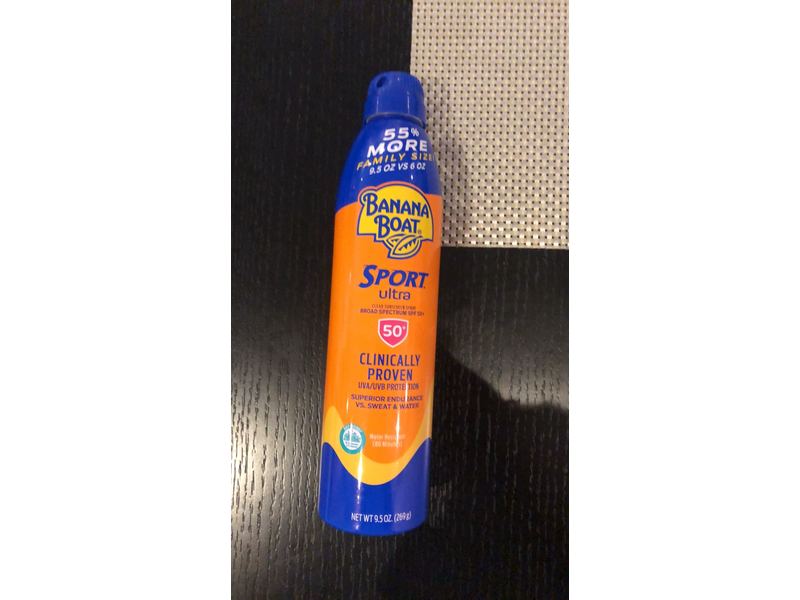 Banana Boat Ultra Sport Sunscreen Spray, SPF 50+, 9.5 oz/269 g