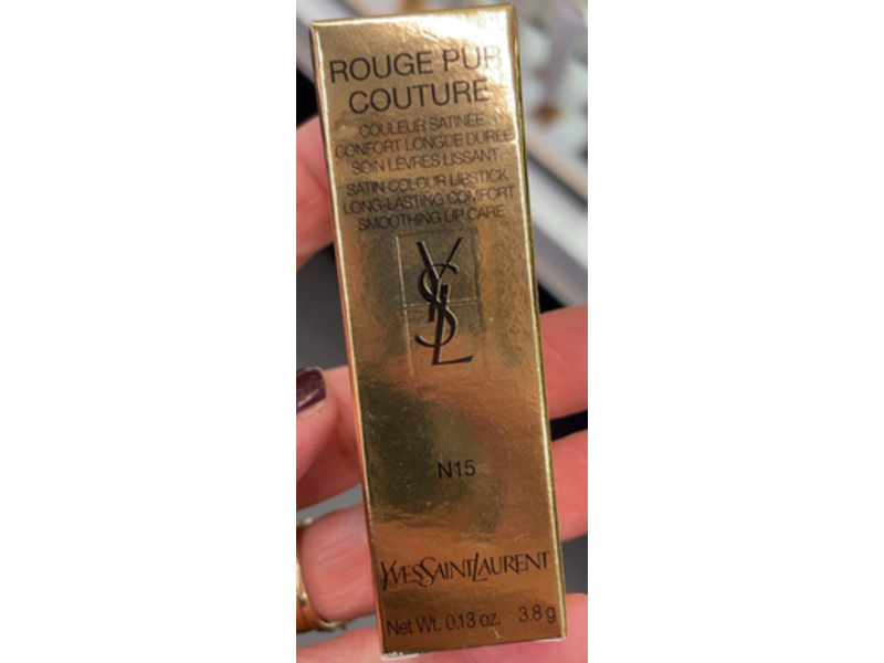 Yves Saint Laurent Rouge Pur Couture Satin Color Lipstick, N15, 0.13 oz/3.8 g