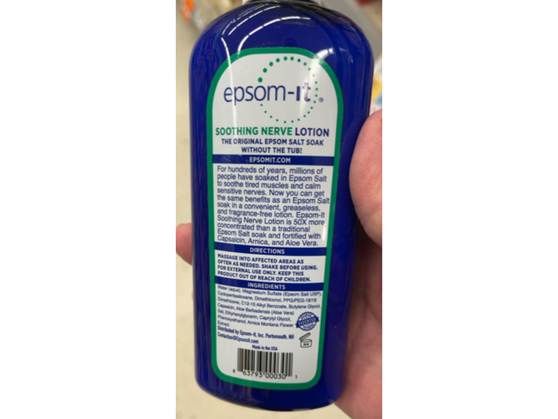 Epsom-It Soothing Nerve Lotion, 8 oz/237 mL