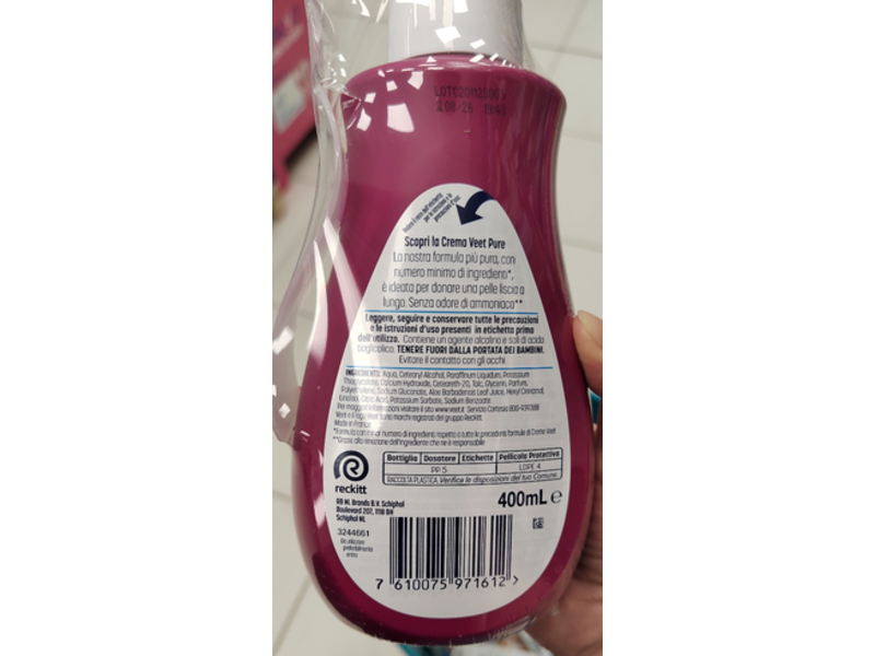 Veet Silk & Fresh Hair Removal Cream, 400 mL