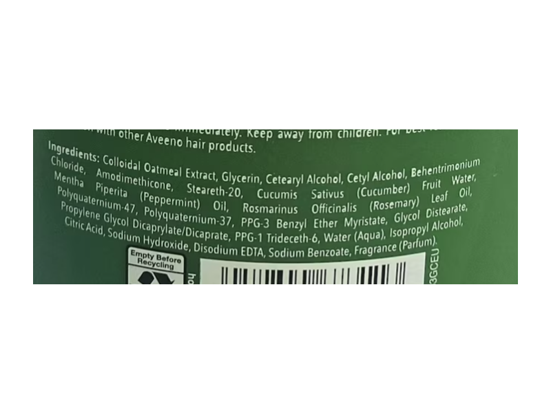 Aveeno Refresh & Thicken Conditioner, Fresh Greens Blend, 12 fl oz/354 mL