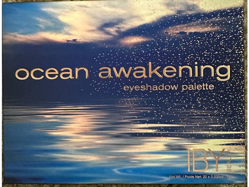 Iby Beauty Ocean Awakening Eyeshadow 20 Palette, Pigmented Shades 3465, 0.035 oz