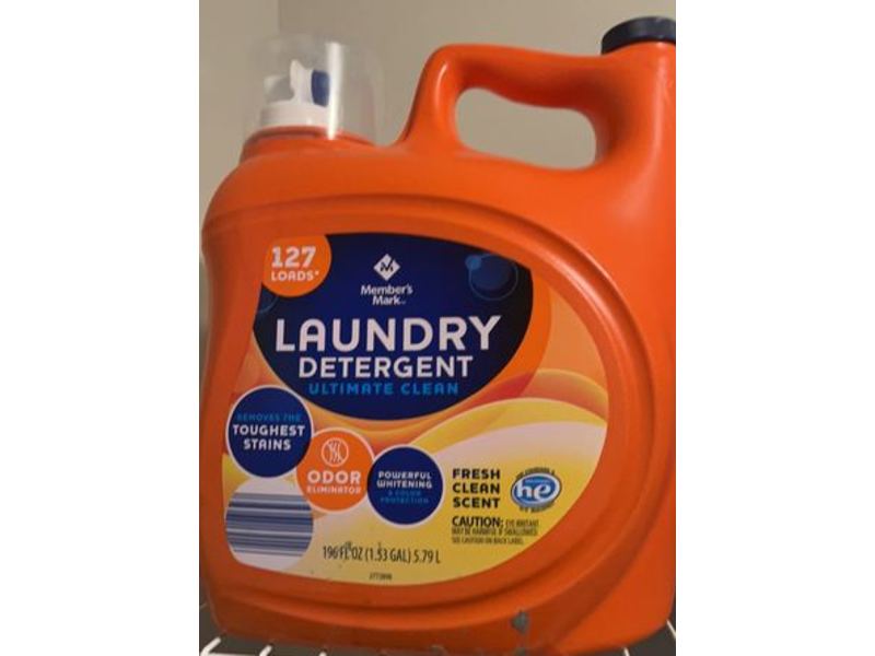 Member's Mark Laundry Detergent, Fresh Clean Scent, 127 Loads, 196 fl oz/5.79 L
