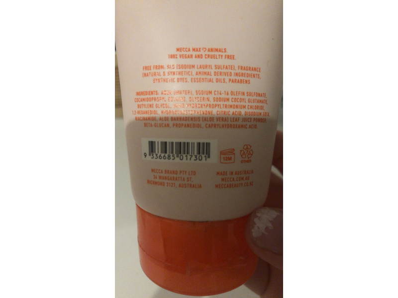 Mecca Max Foam - 0 Gentle Gel Cleanser, Niacinamide & Aloe Vera, 150 mL