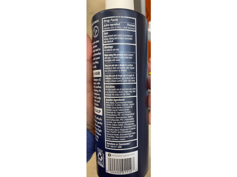 Bhs. Scalp Hydrate Anti Dandruff Shampoo, Coconut Oil, 13.5 fl oz/400 mL