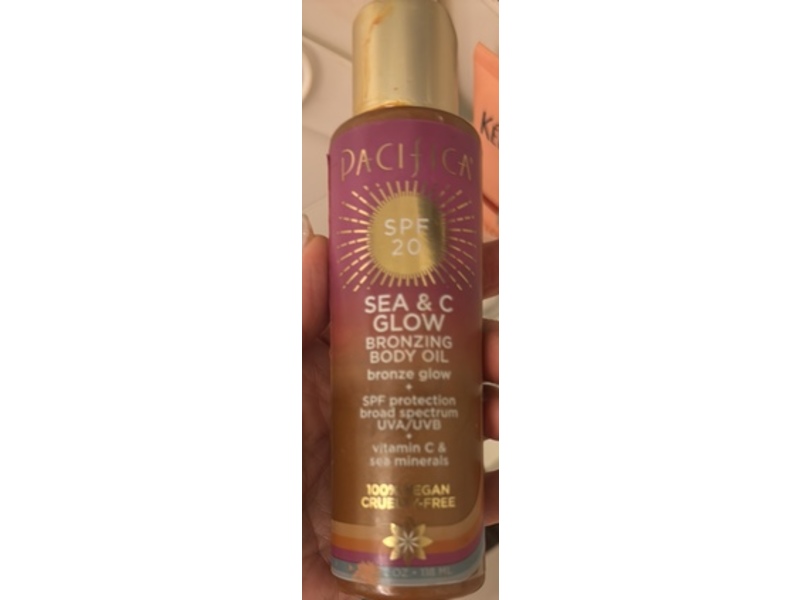 Pacifica Sea & C Glow Bronzing Body Oil, SPF 20, 4 fl oz/118 mL