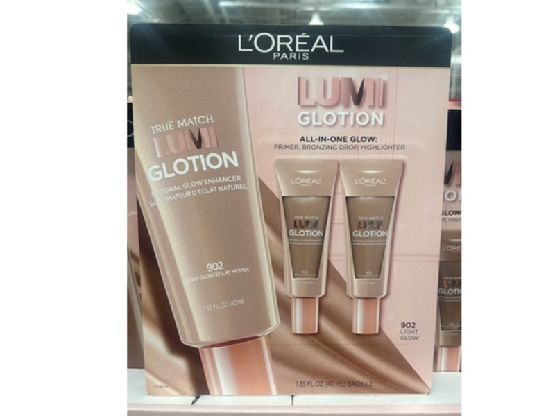 L'Oreal Paris Lumi Glotion Natural Glow Enhancer, 902 Light, 1.35 fl oz/40 mL