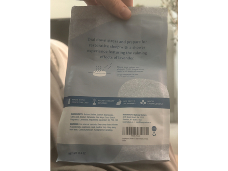 Body Restore Calm Shower Bombs, Dreamy Lavender, 15 Count