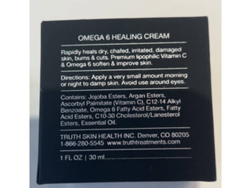 Truth Treatment Systems Omega 6 Healing Cream, 1 fl oz/30 mL