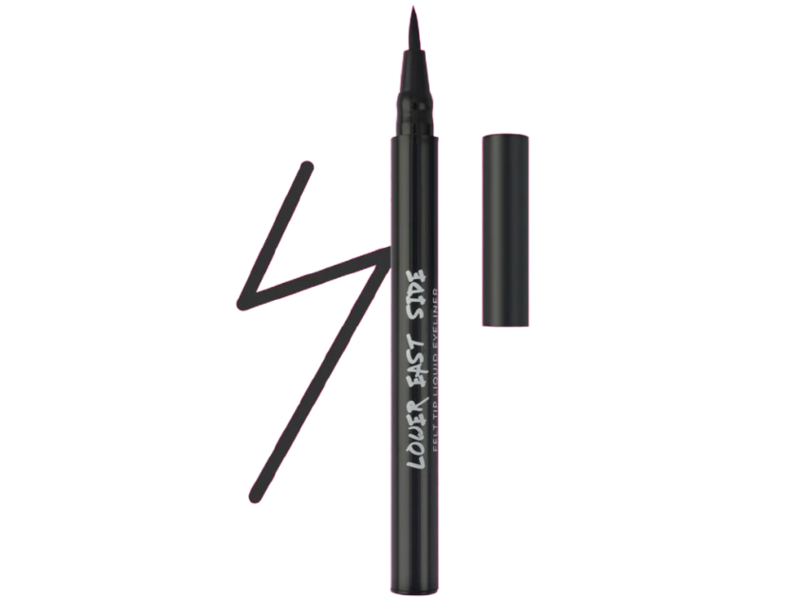 Les Beauty Lower East Side Liquid Eye Liner, Black, 0.08 oz/1.8 g