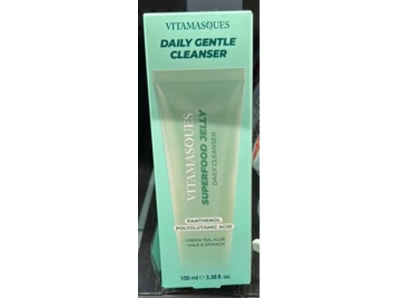 Vitamasques Daily Gentle Cleanser, Superfood Jelly, 3.38 fl oz/100 mL