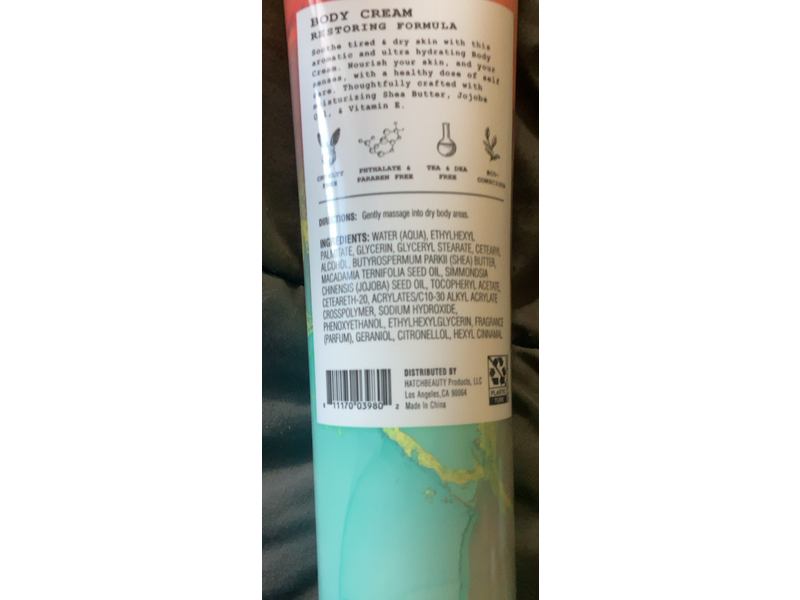 Five Deep Breaths Body Cream, Vanilla Rose, 11.5 oz/326 g