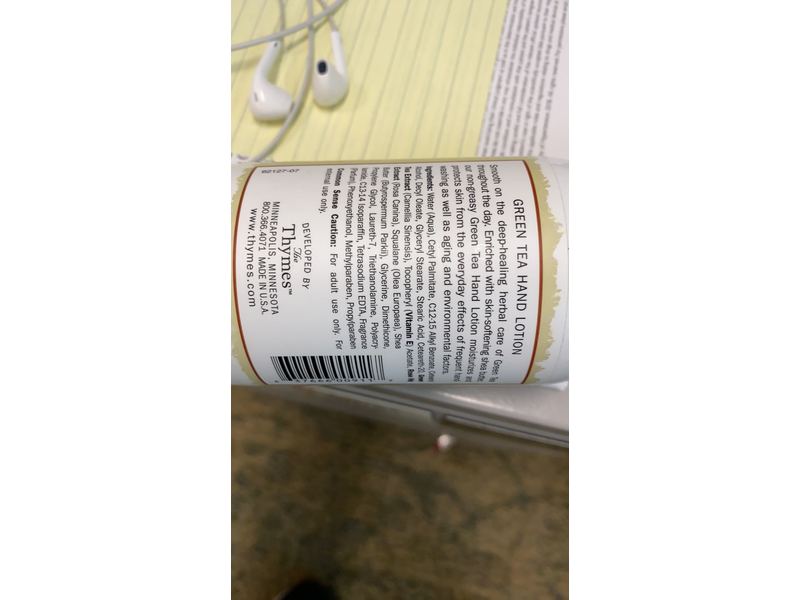 The Thymes Green Tea Hand Lotion