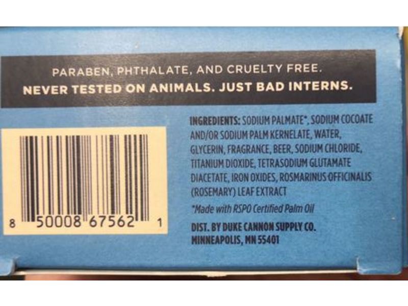 Duke Cannon Frothy The Beer Man Big Ass Brick Of Soap, 10 oz