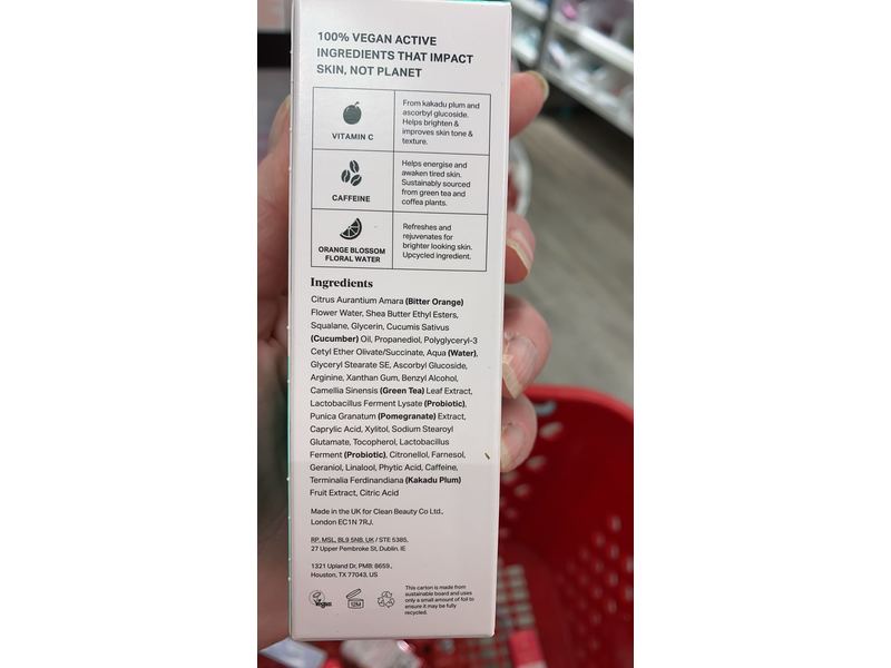 Bybi C-Caf Cream, Brighten, 2.1 fl oz/60 mL