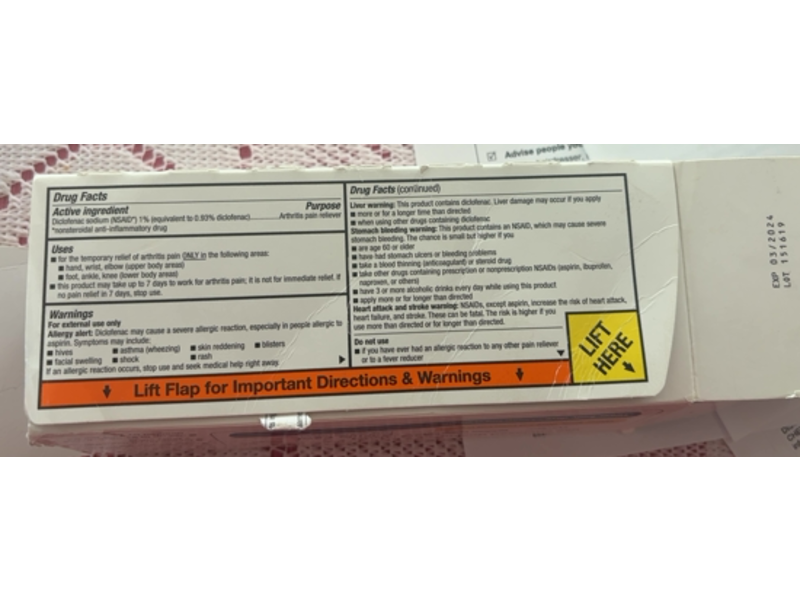 Up&Up Arthritis Pain Reliever, 5.29 oz/150 g