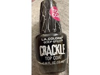 L.A. Colors Color Craze Top Coat, Black Crackle, 0.44 fl oz/13 mL - thumbnail 3