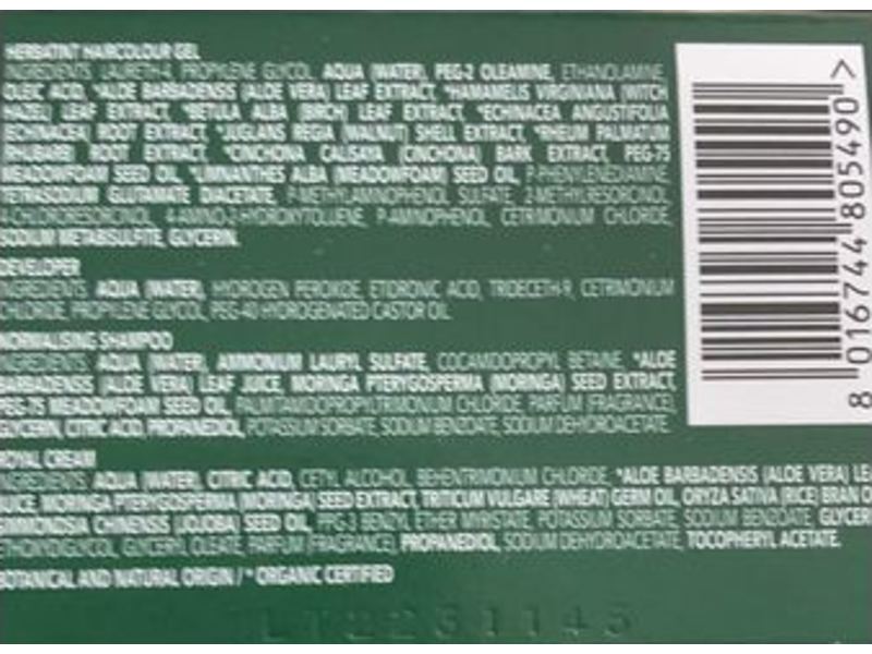 Herbatint Permanent Haircolor Gel, 8N Light Blonde, 150 mL, 2 Application