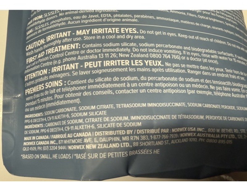 Norwex Ultra Power Plus Laundry Detergent, 100 Loads, 1 kg