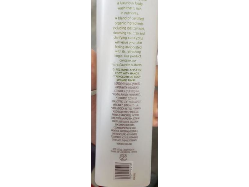 Trader Joe's Body Wash, Tea Tree Tingle, 16 fl oz/ 473 mL