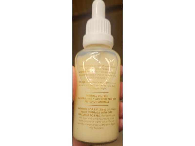 Global Beauty Care Brighten & Nourish Face Milk, Turmeric, 1.7 fl oz/50 mL
