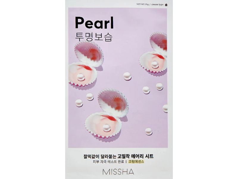 Missha Airy Fit Sheet Mask, Pearl, 0.19 g