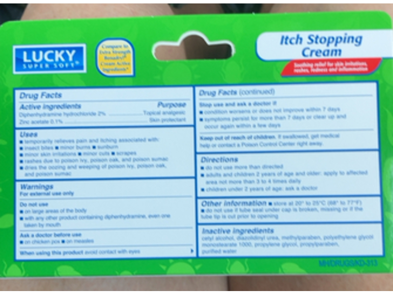 Lucky Super Soft Itch Stopping Cream, 1.25 oz/35.4 g