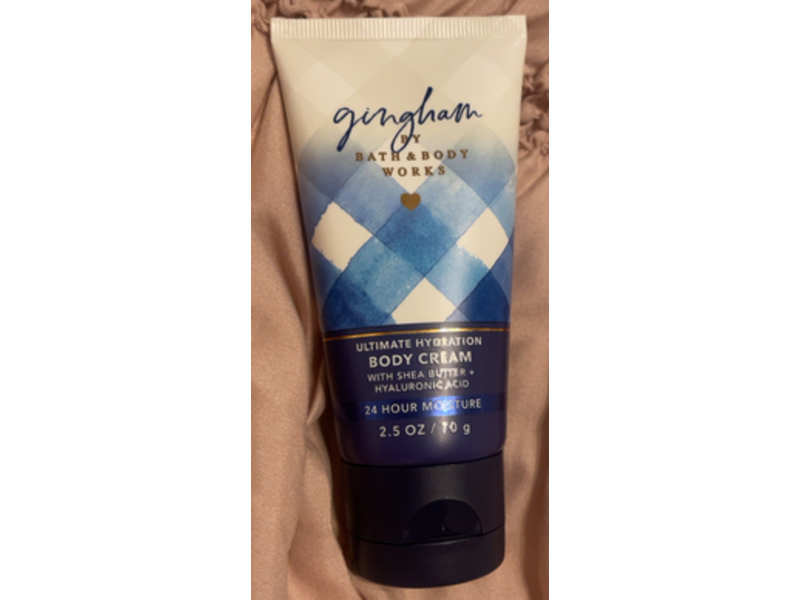 Bath & Body Works Gingham Ultimate Hydration Body Cream, Shea Butter, 2.5 oz/70 g