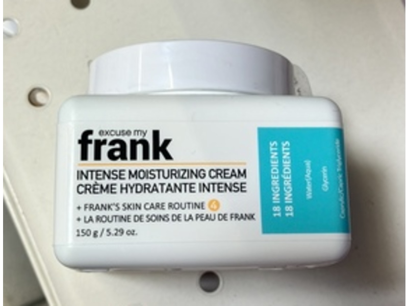 Excuse My Frank Intense Moisturizing Cream, 5.29 oz/150 g