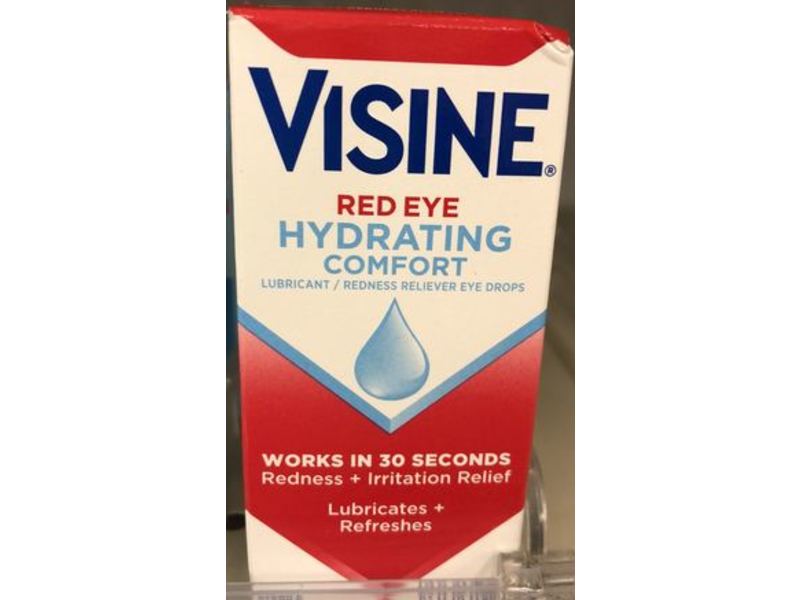Visine Red Eye Hydrating Comfort Drops, 1.2 fl oz/15 mL