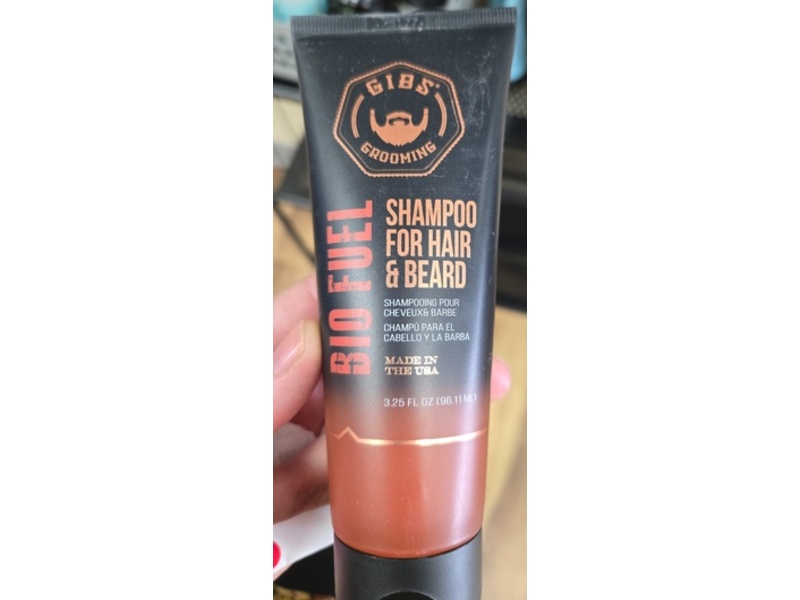 GIBS Bio Fuel Hair & Beard Shampoo, 3.25 fl oz/96.11 mL