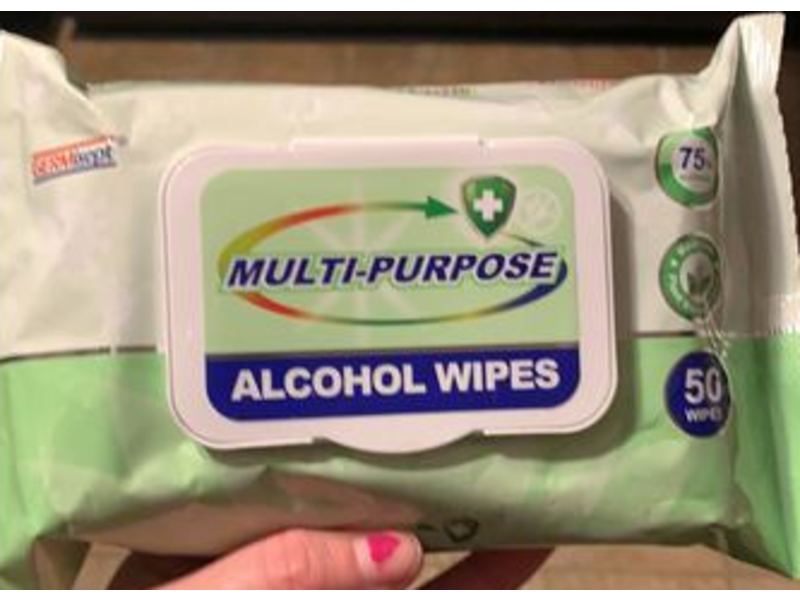 Germisept Multi-Purpose Alcohol Wipes, 50 Count