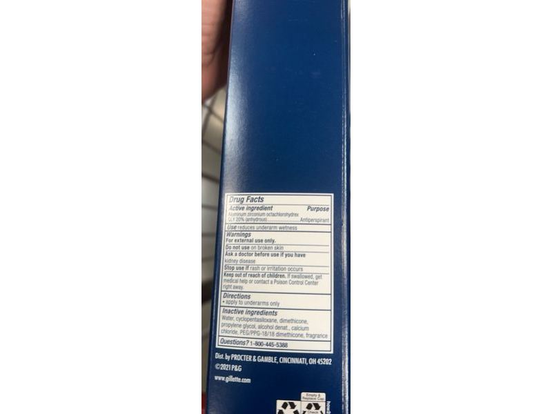 Gillette Ultimate Protection 6 In 1 Anti-perspirant, 3.8 oz/107 g