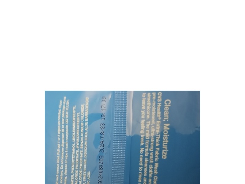 CVS Health Extra-Thick Fabric Wash Cloths, Aloe, 32 Count