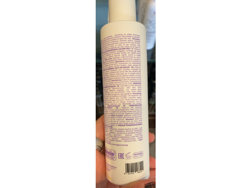 Organethic Pure Care Silk Platinum Shampoo, Aloe, 6.76 fl oz/200 mL