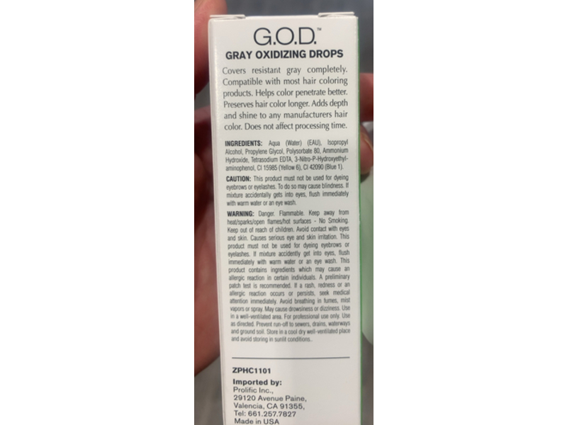 ProLific Gray Oxidizing Drops, 1 fl oz/29 mL