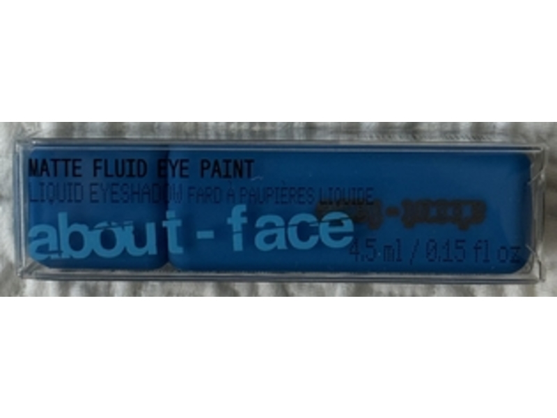 About Face Matte Fluid Paint, Blue Monday, 0.15 fl oz/4.5 mL