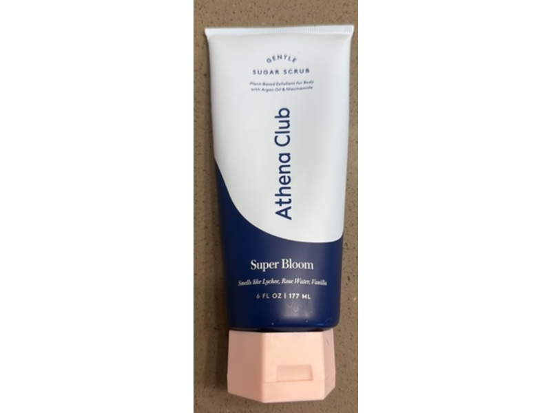 Athena Club Gentle Sugar Scrub, Super Bloom, 6 fl oz/177 mL