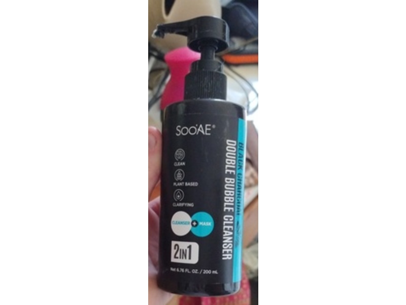 Soo'AE 2 In 1 Double Bubble Cleanser, 6.76 fl oz/200 mL, Pack Of 2
