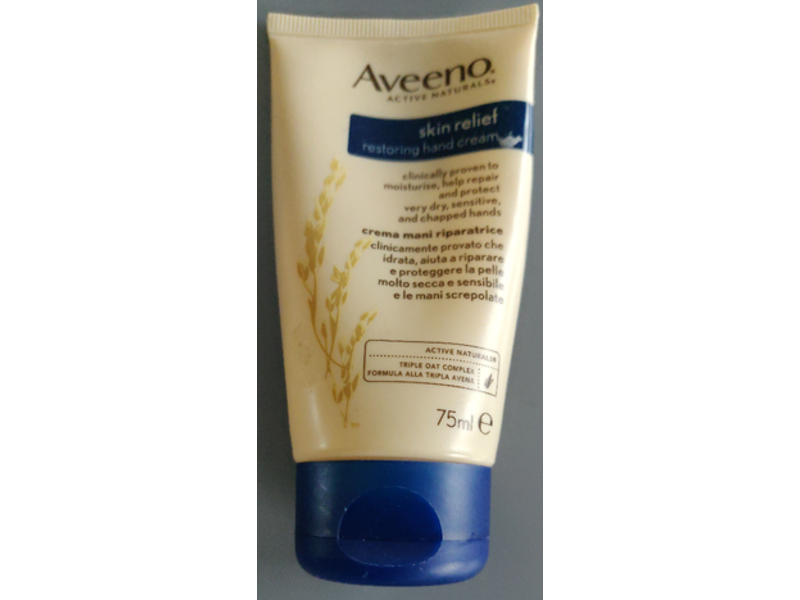 Aveeno Skin Relief Moisturizing Hand Cream, Prebiotic Triple Oat Complex + Shea Butter, 2.53 oz/75 mL