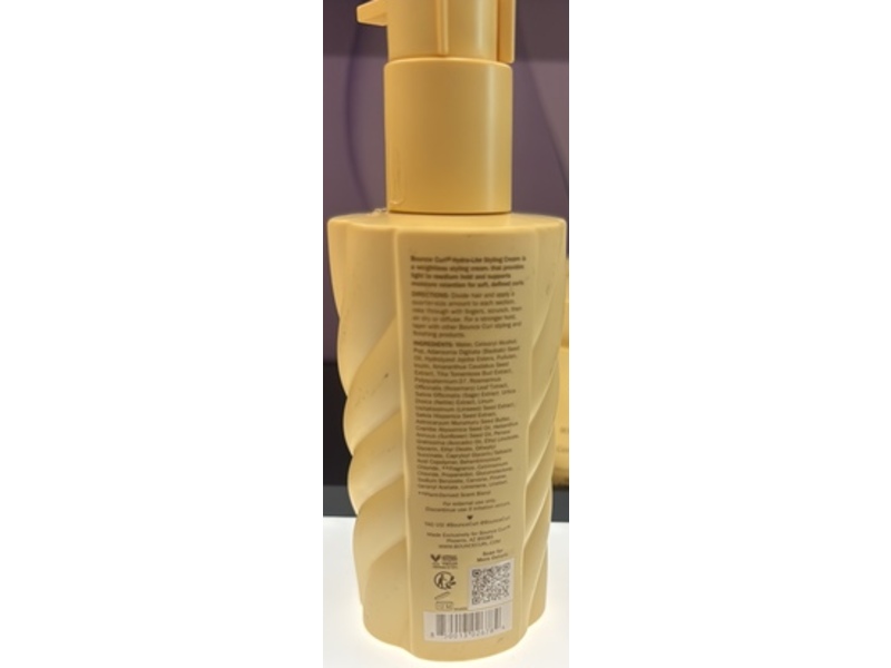 Bounce Curl Hydra Lite Styling Cream, 8 fl oz/237 mL